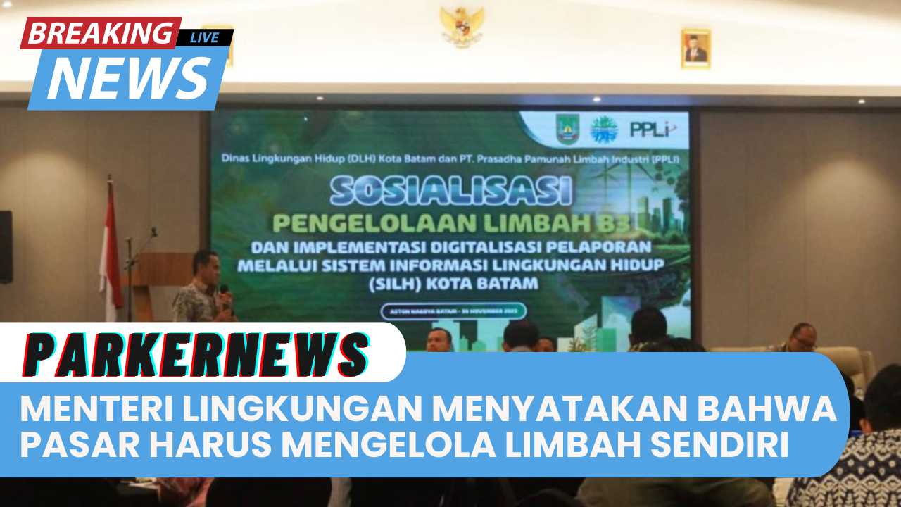 Menteri Lingkungan Hidup Menyatakan Bahwa Pasar Harus Mengelola Limbahnya Sendiri