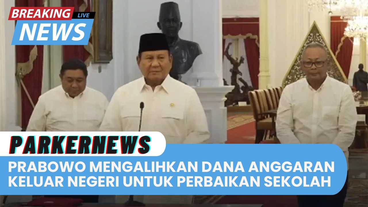 Prabowo Mengalihkan Dana Anggaran Perjalanan Ke Luar Negeri Untuk Perbaikan Sekolah