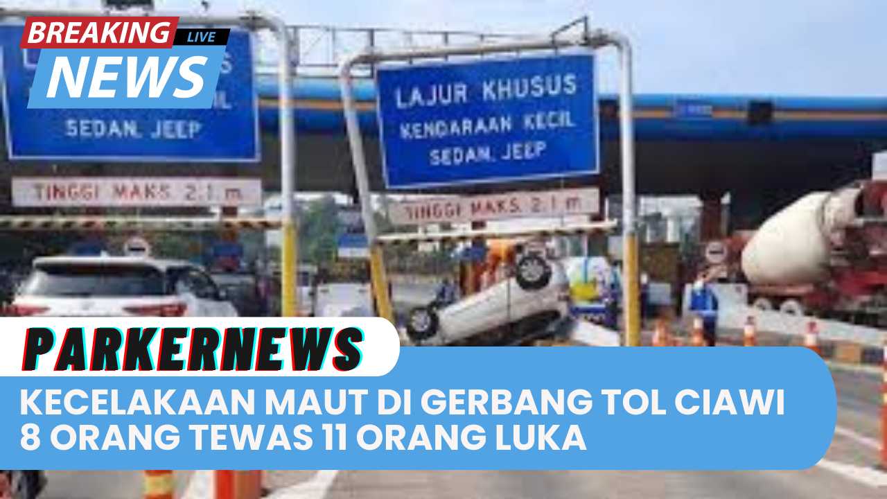 Kecelakaan Maut di Gerbang Tol Ciawi, Indonesia, Menewaskan Delapan Orang dan Melukai 11 Orang